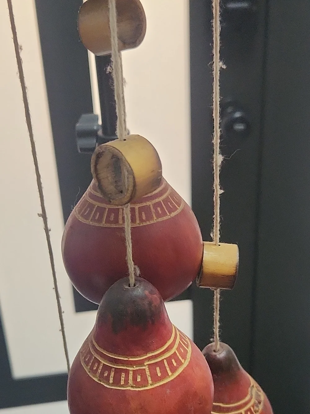 Handcrafted In Urugway Red Gourd Wall Hanging